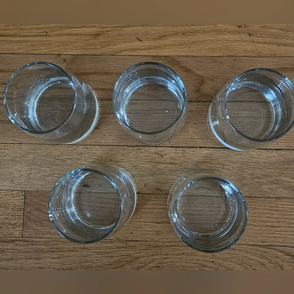 *Libbey Vintage Vibe Double Old Fashion Set Of 5 Glasses